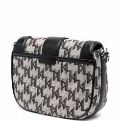 Karl Lagerfeld K/Saddle monogram jacquard bag