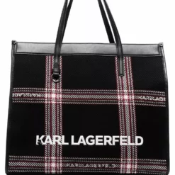 Karl Lagerfeld K/Skuare check tote bag