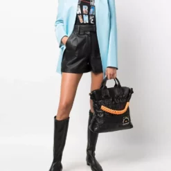 Karl Lagerfeld quilted-logo tote bag