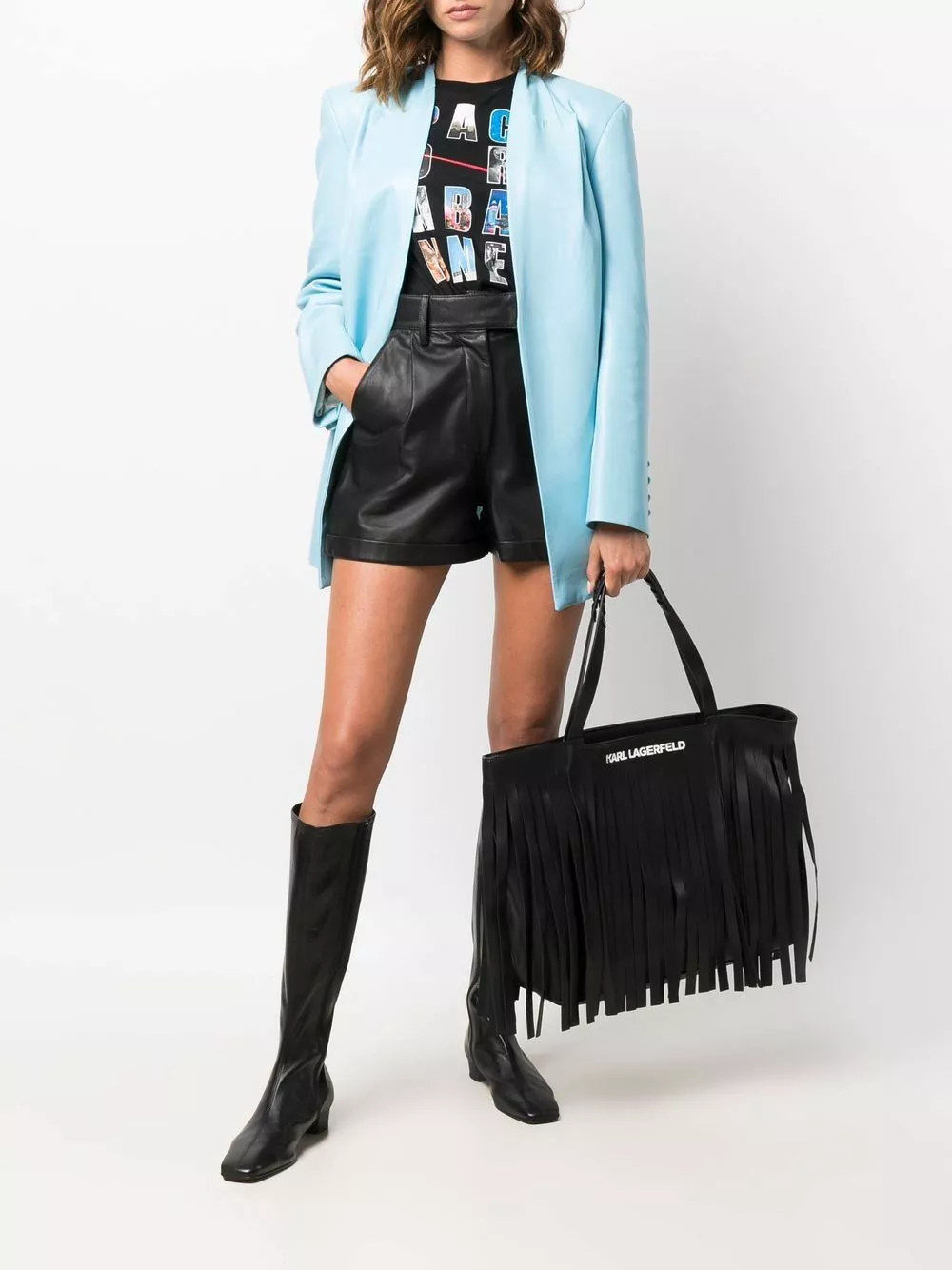 Karl Lagerfeld K/Fringe Maxi Shopper bag
