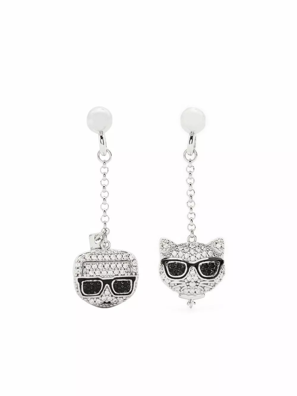 Karl Lagerfeld Ikonik Karl Choupette earrings