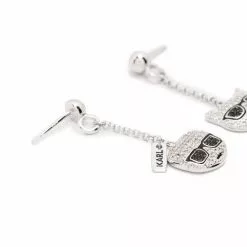 Karl Lagerfeld Ikonik Karl Choupette earrings