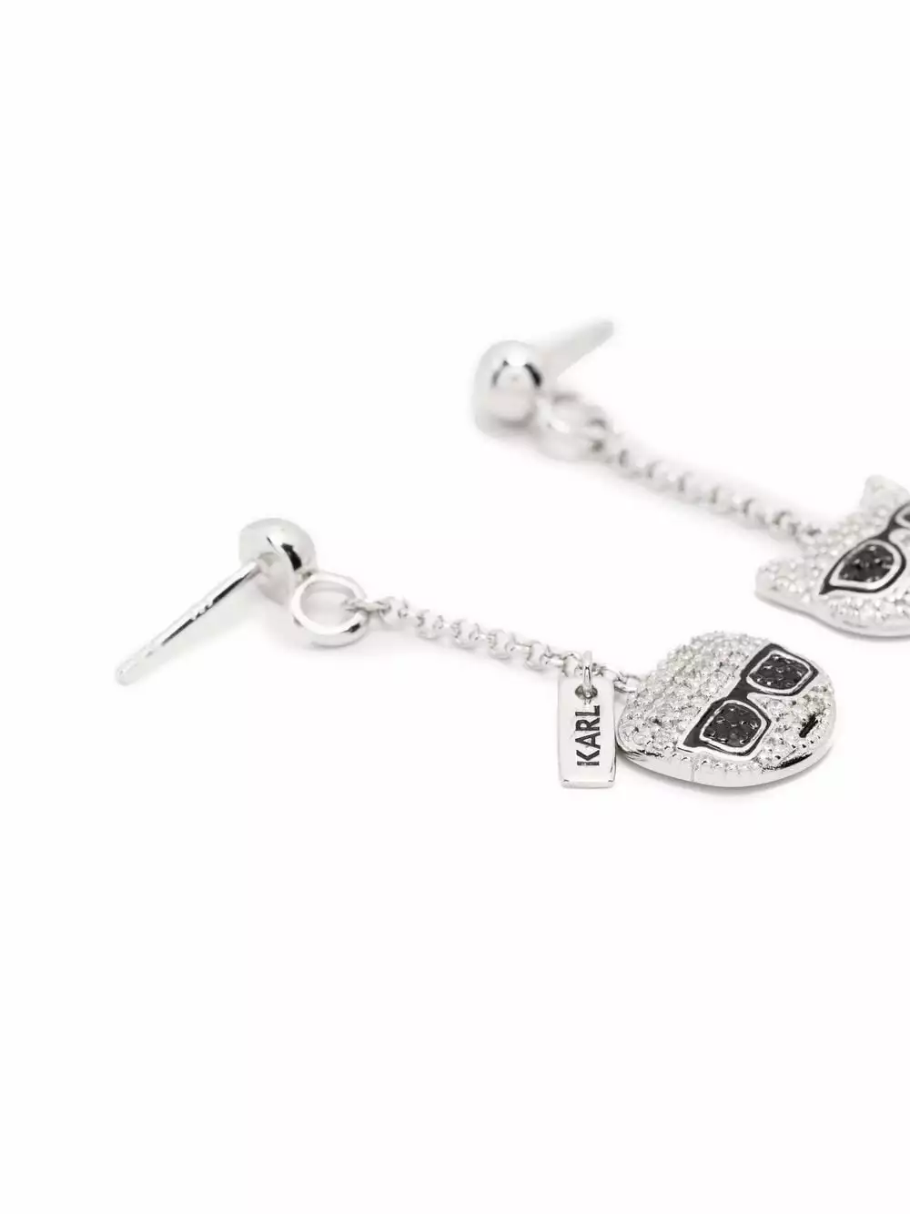 Karl Lagerfeld Ikonik Karl Choupette earrings