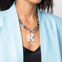 Karl Lagerfeld K chain necklace