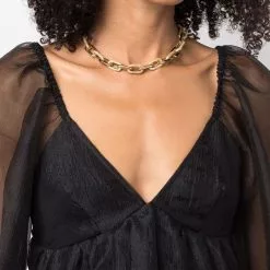 Karl Lagerfeld Chain crystal-embellished necklace