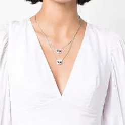 Karl Lagerfeld Ikonik Karl Choupette necklace