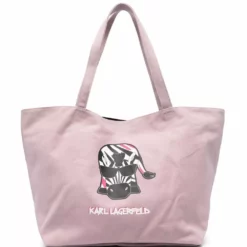 Karl Lagerfeld Karlimals zebra tote bag