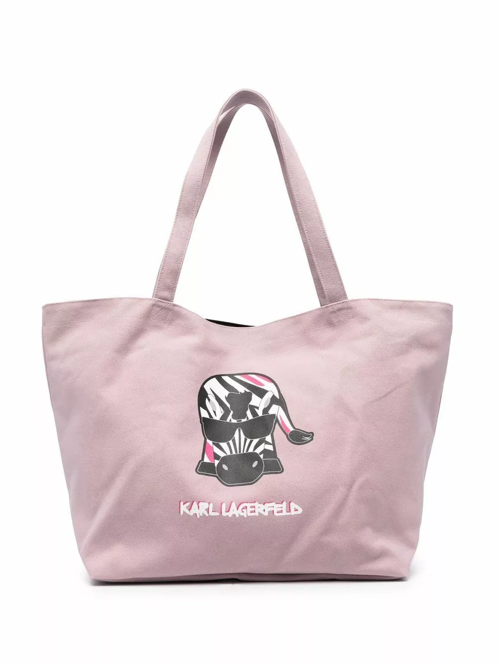 Karl Lagerfeld Karlimals zebra tote bag
