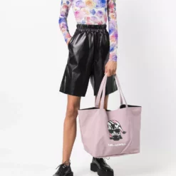 Karl Lagerfeld Karlimals zebra tote bag