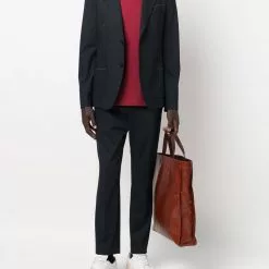 Karl Lagerfeld logo-embroidered sports blazer