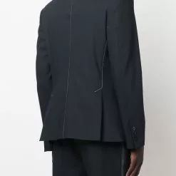 Karl Lagerfeld logo-embroidered sports blazer