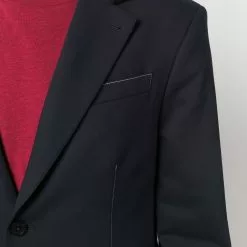 Karl Lagerfeld logo-embroidered sports blazer