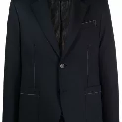 Karl Lagerfeld logo-embroidered sports blazer