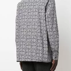 Karl Lagerfeld K print poplin shirt