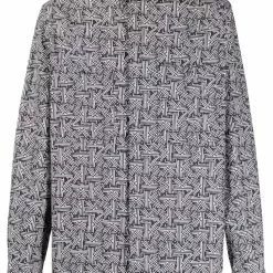 Karl Lagerfeld K print poplin shirt