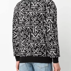 Karl Lagerfeld monogram-print knitted jumper