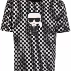 Karl Lagerfeld monogram-print short-sleeved T-shirt