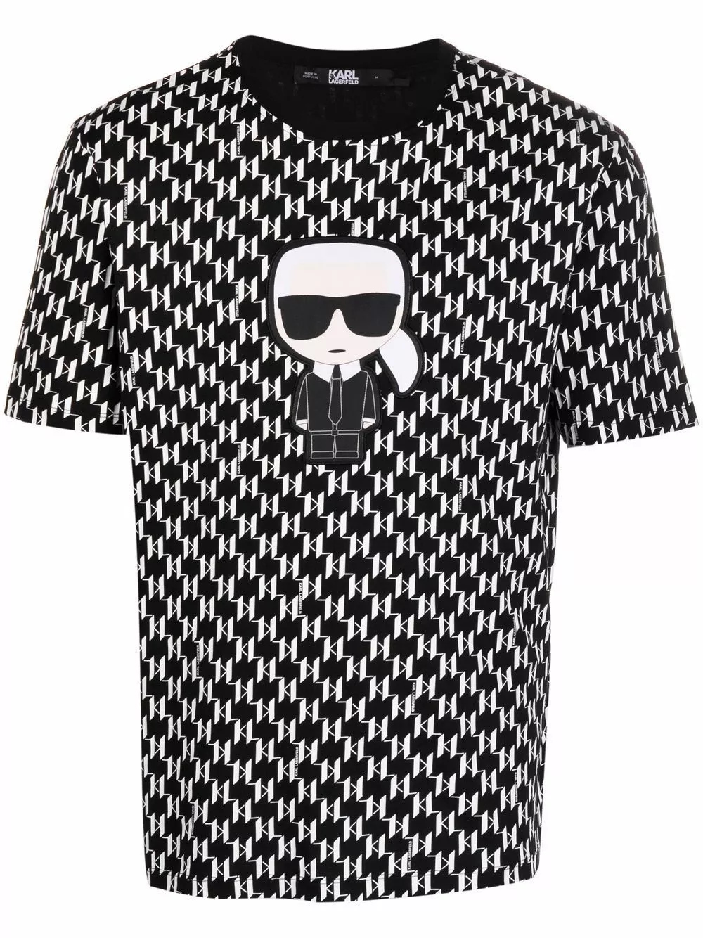 Karl Lagerfeld monogram-print short-sleeved T-shirt