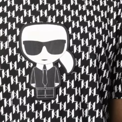 Karl Lagerfeld monogram-print short-sleeved T-shirt