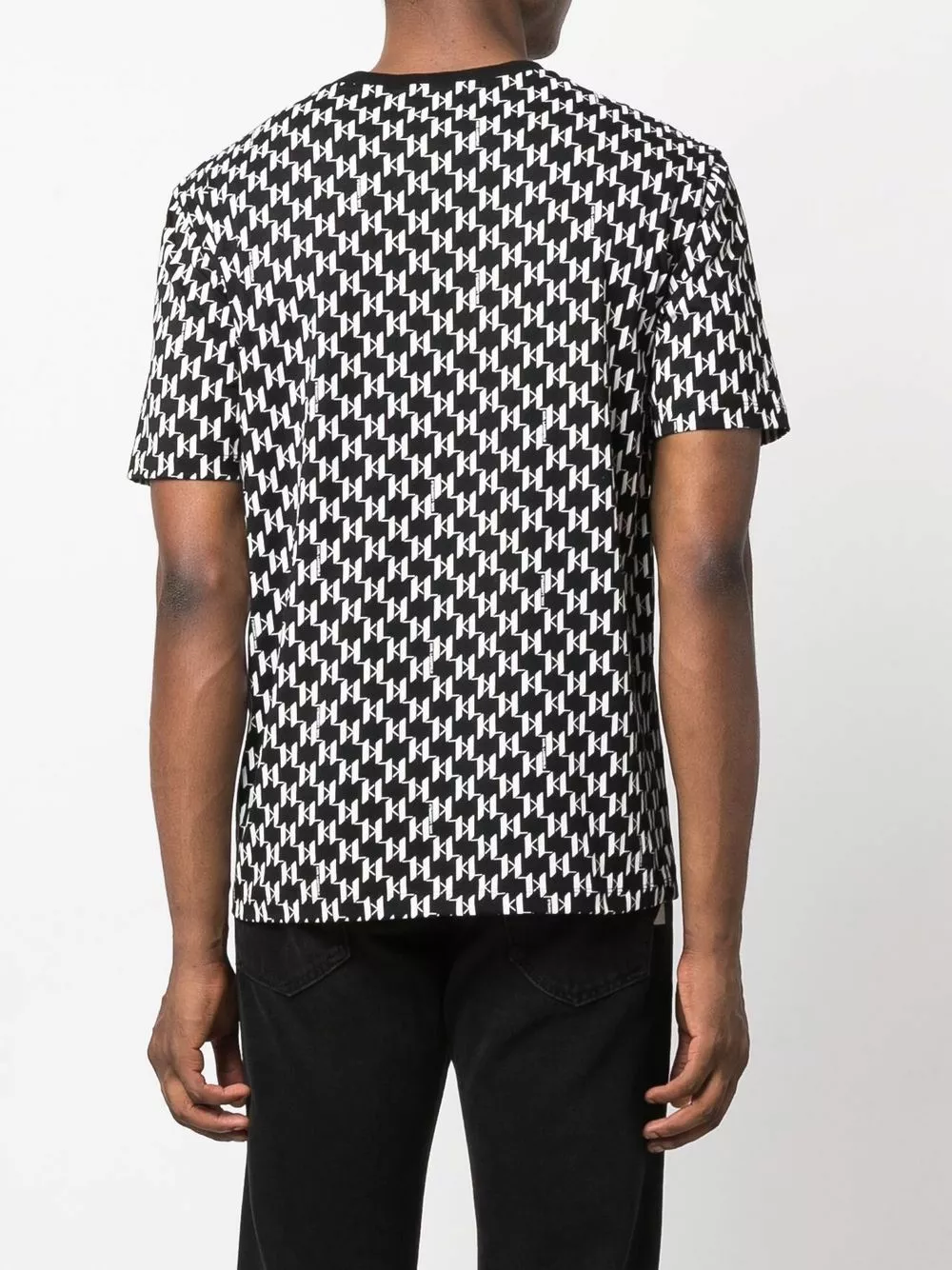 Karl Lagerfeld monogram-print short-sleeved T-shirt