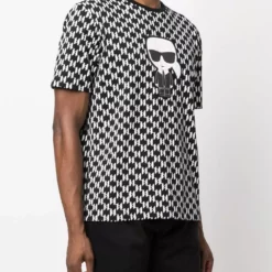Karl Lagerfeld monogram-print short-sleeved T-shirt