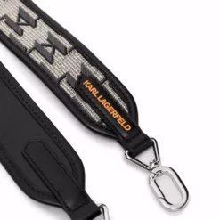 Karl Lagerfeld monogram leather shoulder strap