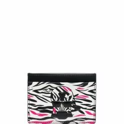 Karl Lagerfeld Karlimals zebra-print cardholder