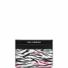 Karl Lagerfeld Karlimals zebra-print cardholder