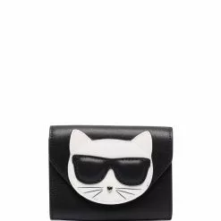 Karl Lagerfeld K/Ikonik Choup leather wallet