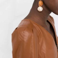 Karl Lagerfeld zipped leather dress