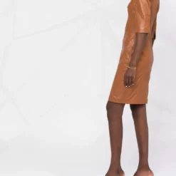 Karl Lagerfeld zipped leather dress