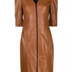 Karl Lagerfeld zipped leather dress