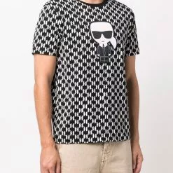 Karl Lagerfeld Ikonik logo-print crewneck T-shirt