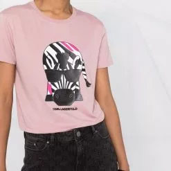 Karl Lagerfeld Ikonik zebra logo T-shirt