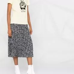 Karl Lagerfeld Ikonik leopard-print logo T-shirt