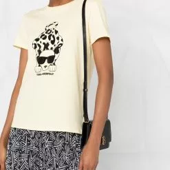 Karl Lagerfeld Ikonik leopard-print logo T-shirt