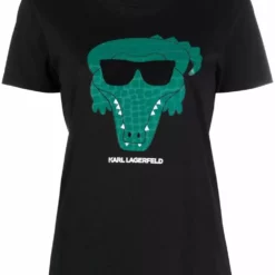 Karl Lagerfeld Ikonik logo crocodile T-shirt