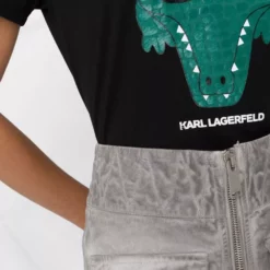 Karl Lagerfeld Ikonik logo crocodile T-shirt