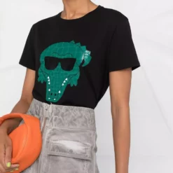Karl Lagerfeld Ikonik logo crocodile T-shirt