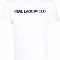 Karl Lagerfeld Ikonik embroidered-cow logo T-shirt