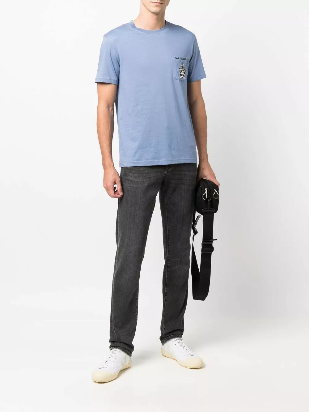 Karl Lagerfeld Ikonik animal-logo crewneck T-shirt