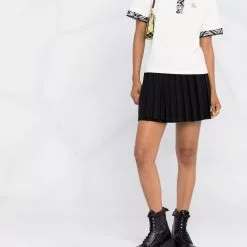 Karl Lagerfeld bouclé collar polo shirt
