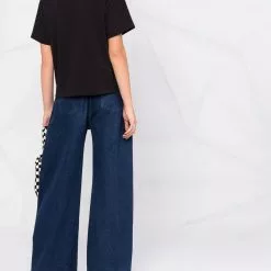 Karl Lagerfeld braided tape organic cotton T-shirt