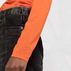 Karl Lagerfeld ruched long-sleeve top