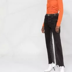 Karl Lagerfeld ruched long-sleeve top