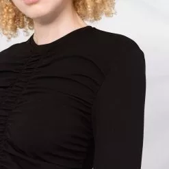 Karl Lagerfeld ruched-design top