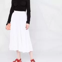 Karl Lagerfeld ruched-design top