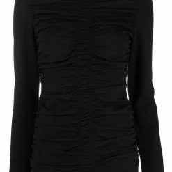 Karl Lagerfeld ruched-design top
