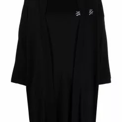 Karl Lagerfeld embroidered-logo kimono travel set