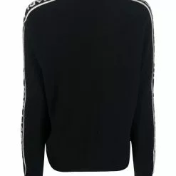 Karl Lagerfeld logo-sleeve cashmere sweatshirt